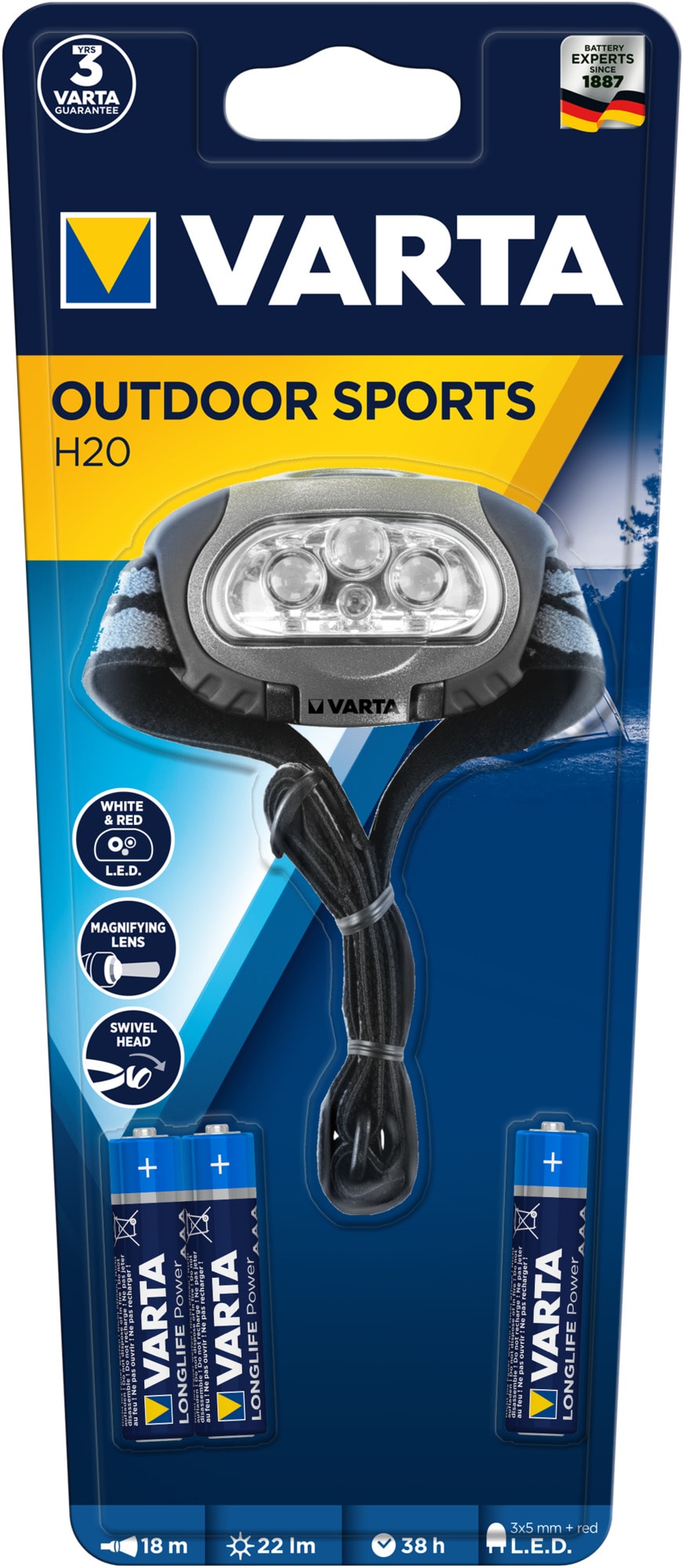 Varta Outdoor Sports H20 Pro 17650 LED Kafa Lambası Fiyatları, Özellikleri ve Yo Varta Outdoor Sports H20 Pro 17650 LED Kafa Lambası Fiyatları, Özellikleri ve Yo