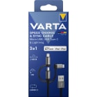 Varta - 3en1 Cable USB A?Light/Micro/TypeC
