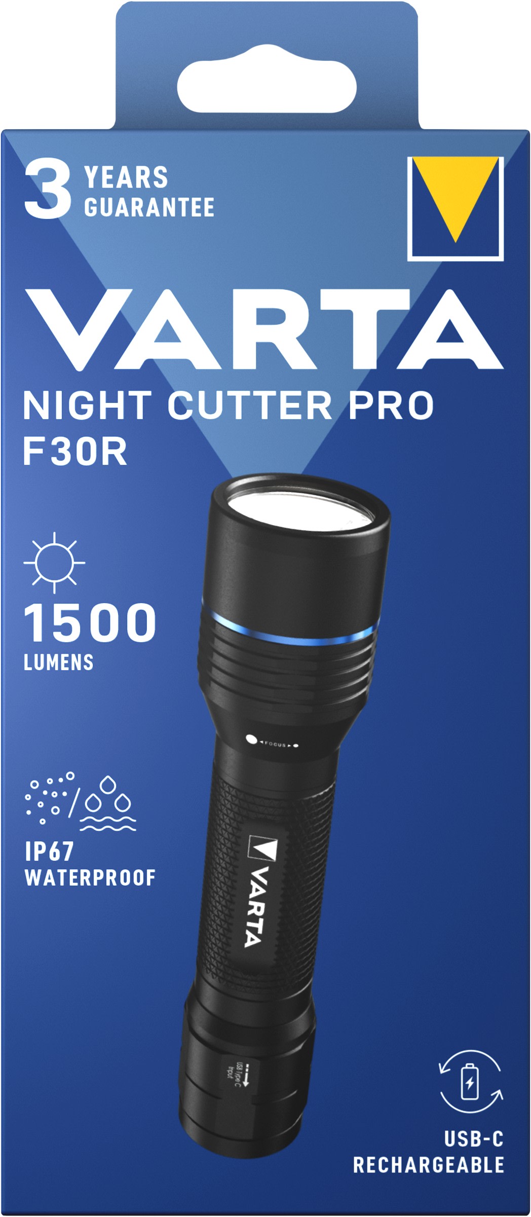 Varta - NIGHT CUTTER PRO F30R rechargeable USB-C