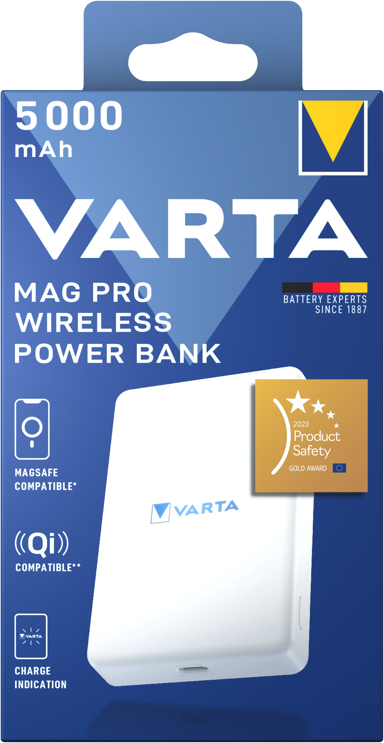 Varta - VARTA Mag Pro Wireless Power Bank 5000