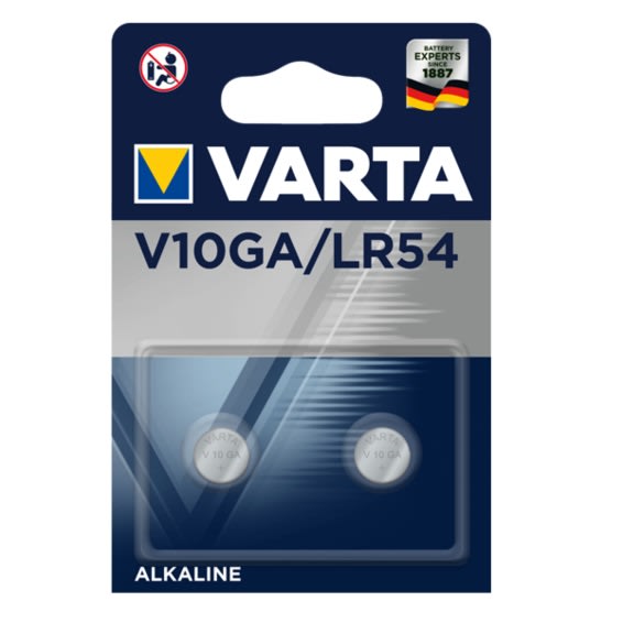 Varta - Pile Electronqiue V10GA/LR 54. Blister X2