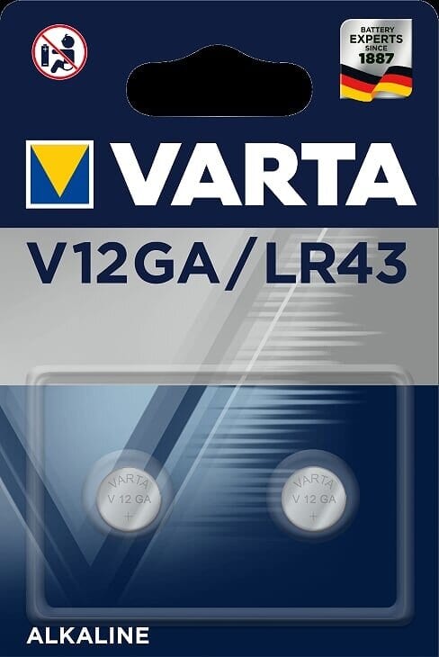 Varta - Pile Electronique V12GA/LR 43. Blister x2