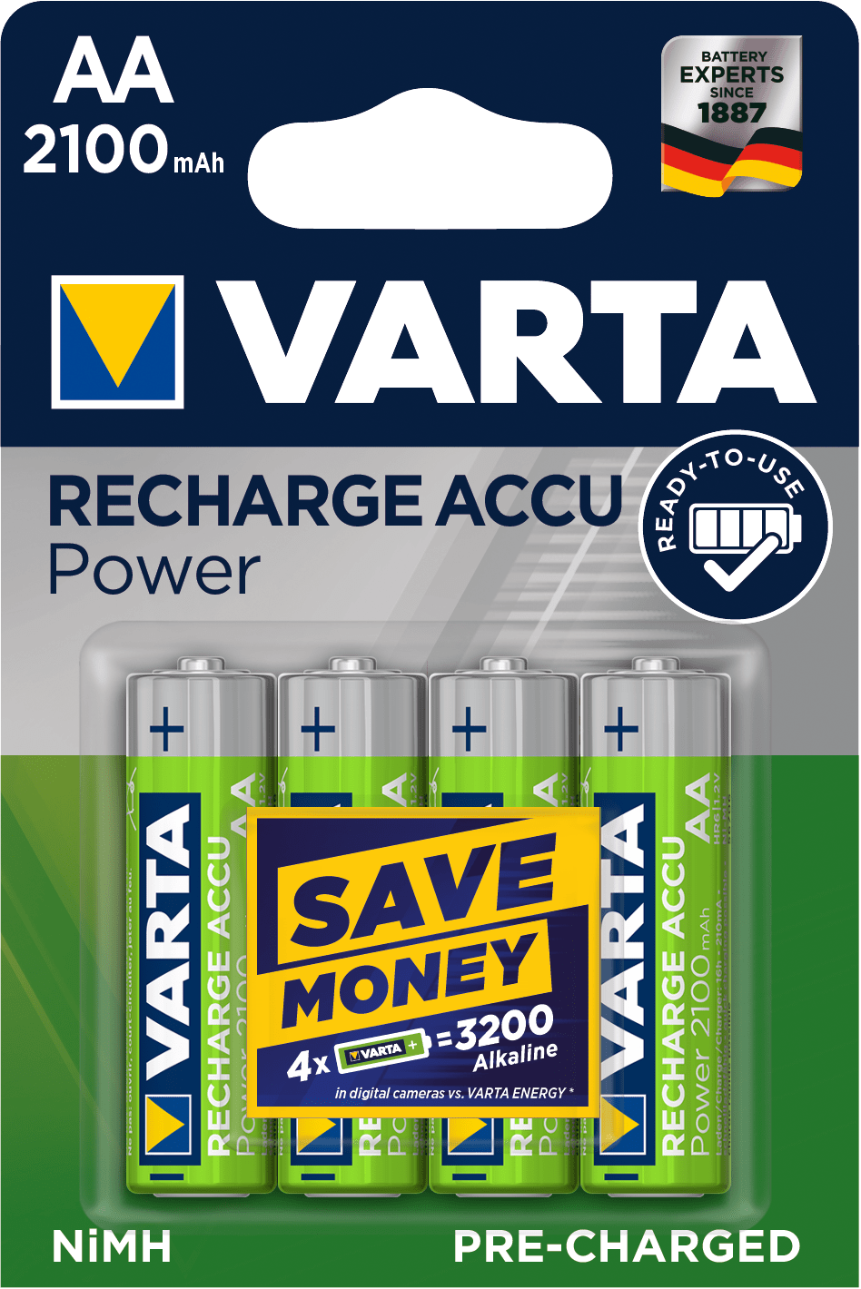 Varta - Accu Power AA/HR6 2100 mAh. Blister x4