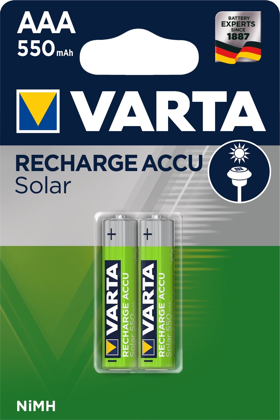 Varta - Accu Solar AAA/HR3 550 mAh Blister x2