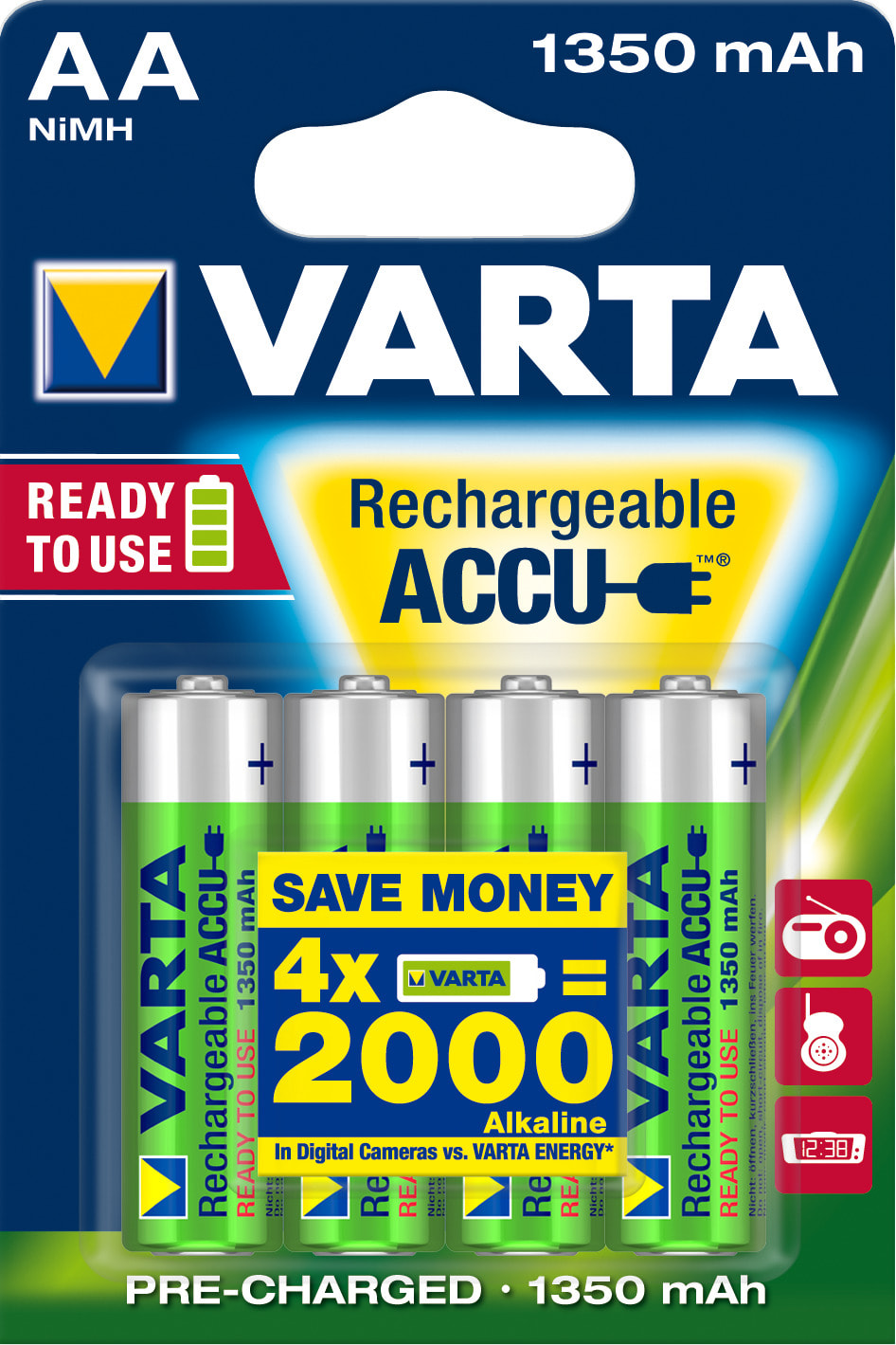 Varta - Accu Power AA/HR6 1350 mAh. Blister x4
