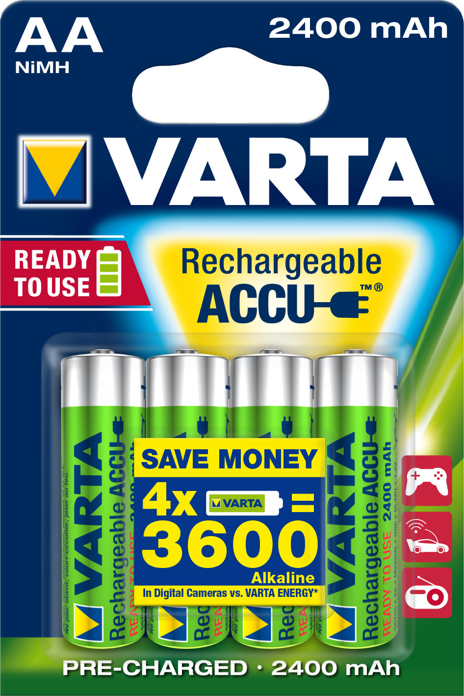 Varta - Accu Power AA/HR6 2400 mAh. Blister x4