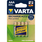 Varta - Accu Recycled HR03 800/AAA mAh. Blister x4