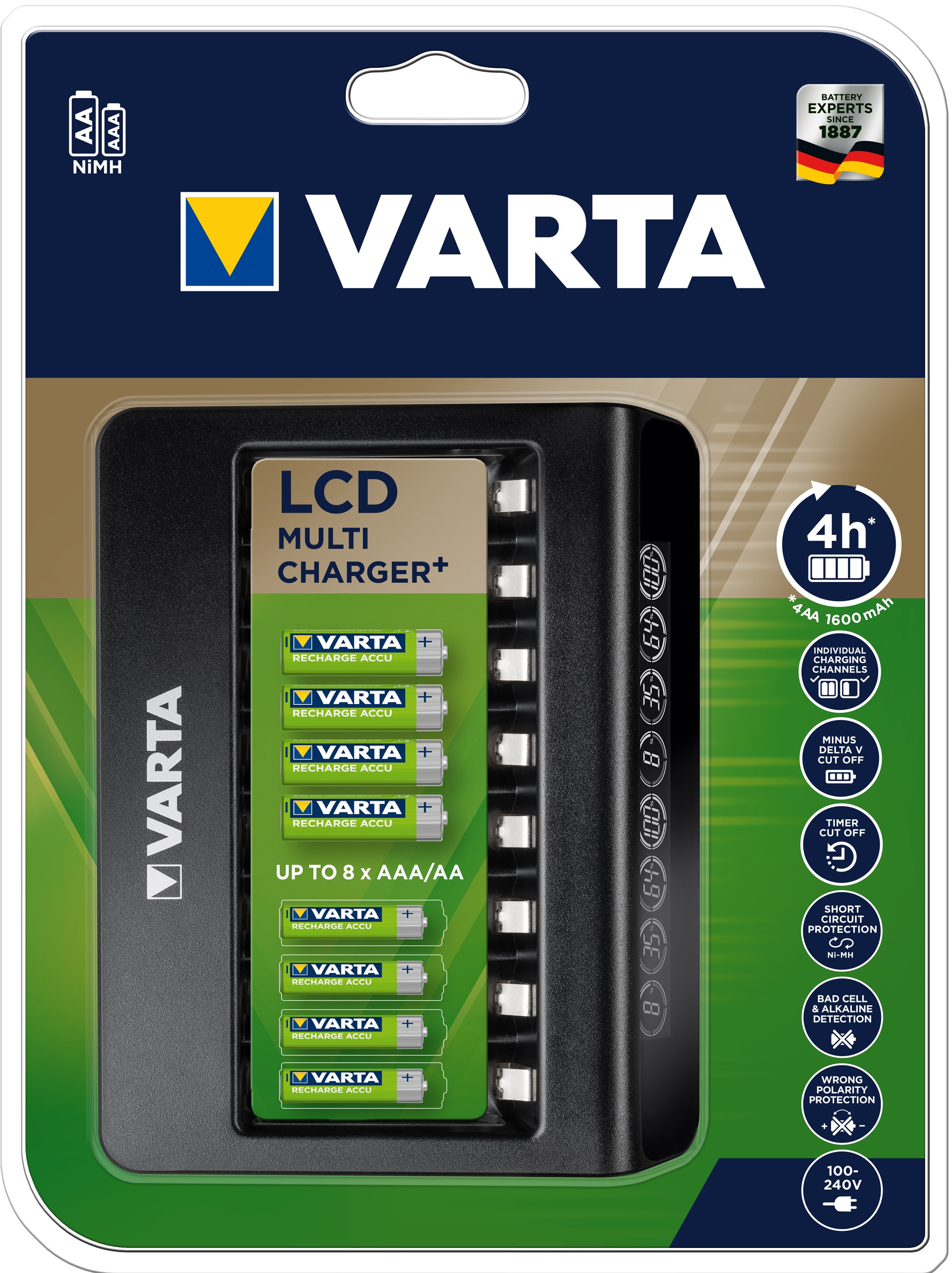 Varta - LCD MULTI CHARGER+ sans accu