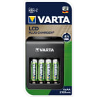 Varta - LCD PLUG CHARGER+  & 4xAccus HR6/AA  2100 mAh