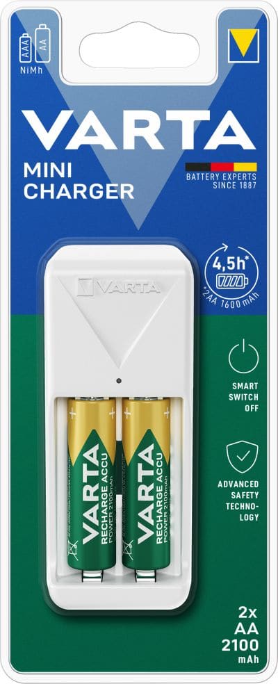 Varta - MINI CHARGER+2AA 56706 2100mAh