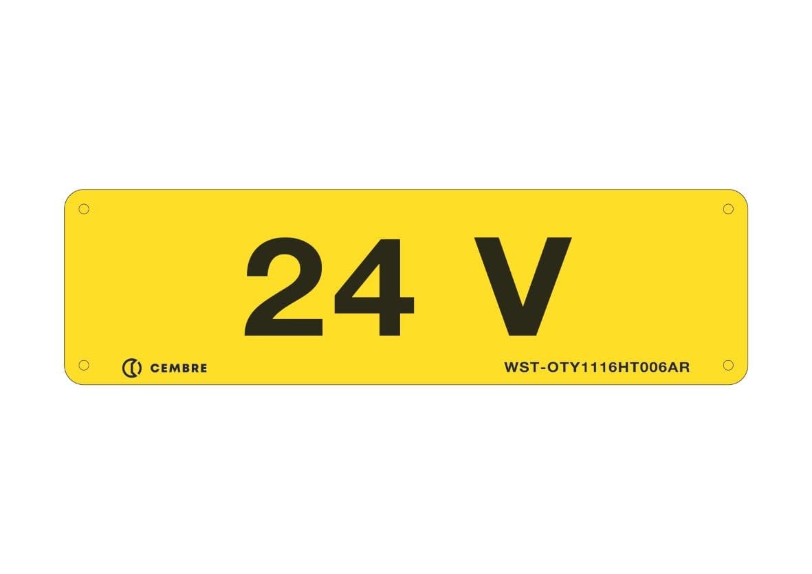 Cembre - Etiquette signalétique WST-OTY 1116HT006AR (40X140)