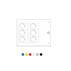 Cembre - Repère de boutons Ø 22,5 mm de type MG-PTS 40 x 30 mm noir