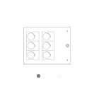 Cembre - Repère de boutons Ø 22,5 mm de type MG2-PTS 62 x 60 mm gris HF