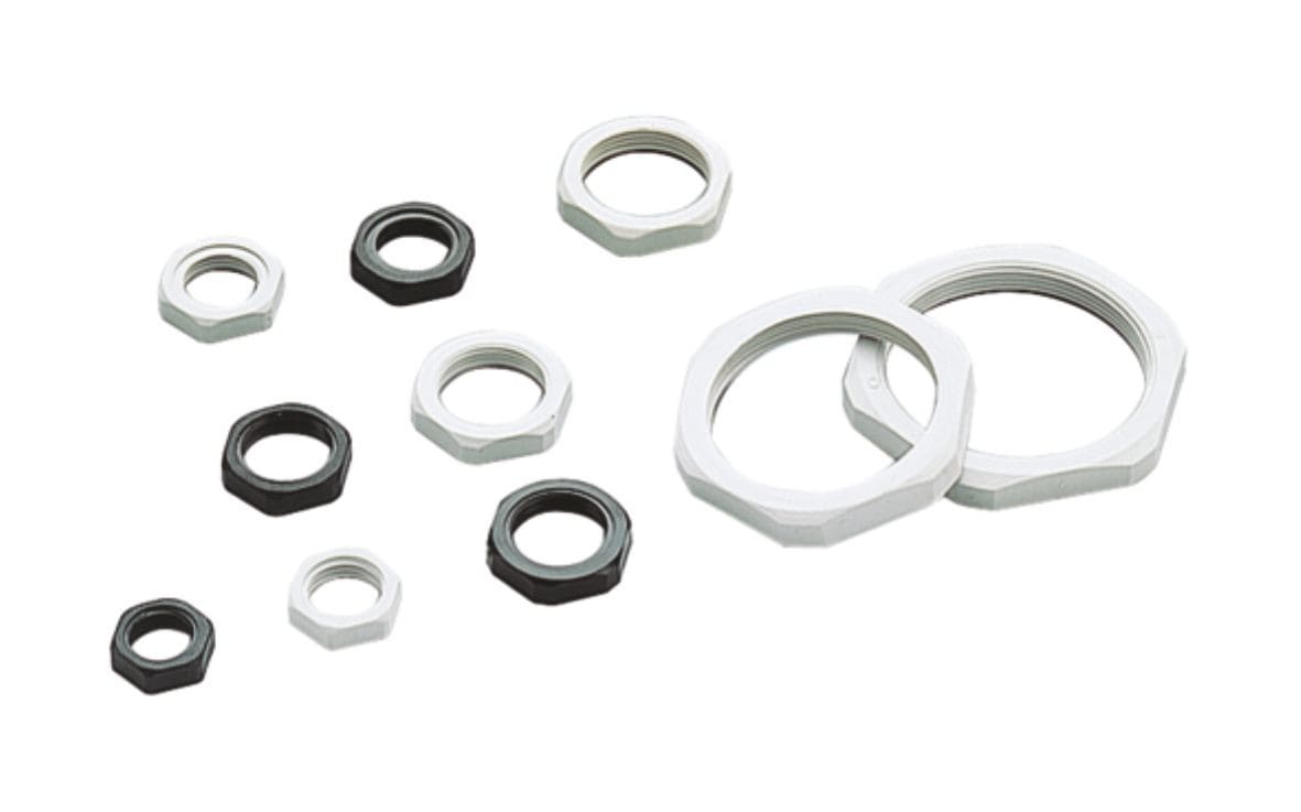 Cembre - Ecrou en polyamide sans collerette Pg 9 noir (RAL 9005)