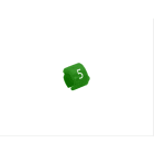 Cembre - Repère manuel à clipser type SM-02 0,35 à 0,75 mm² "5" vert