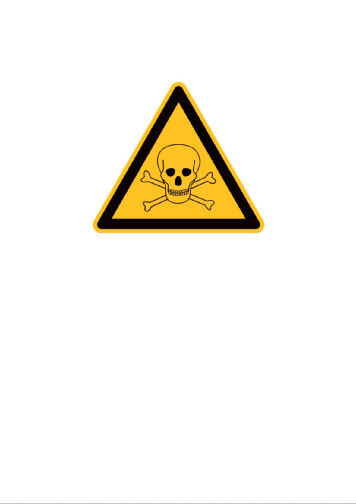 Cembre - Etiquette signalétique triangulaire danger de mort 50 mm