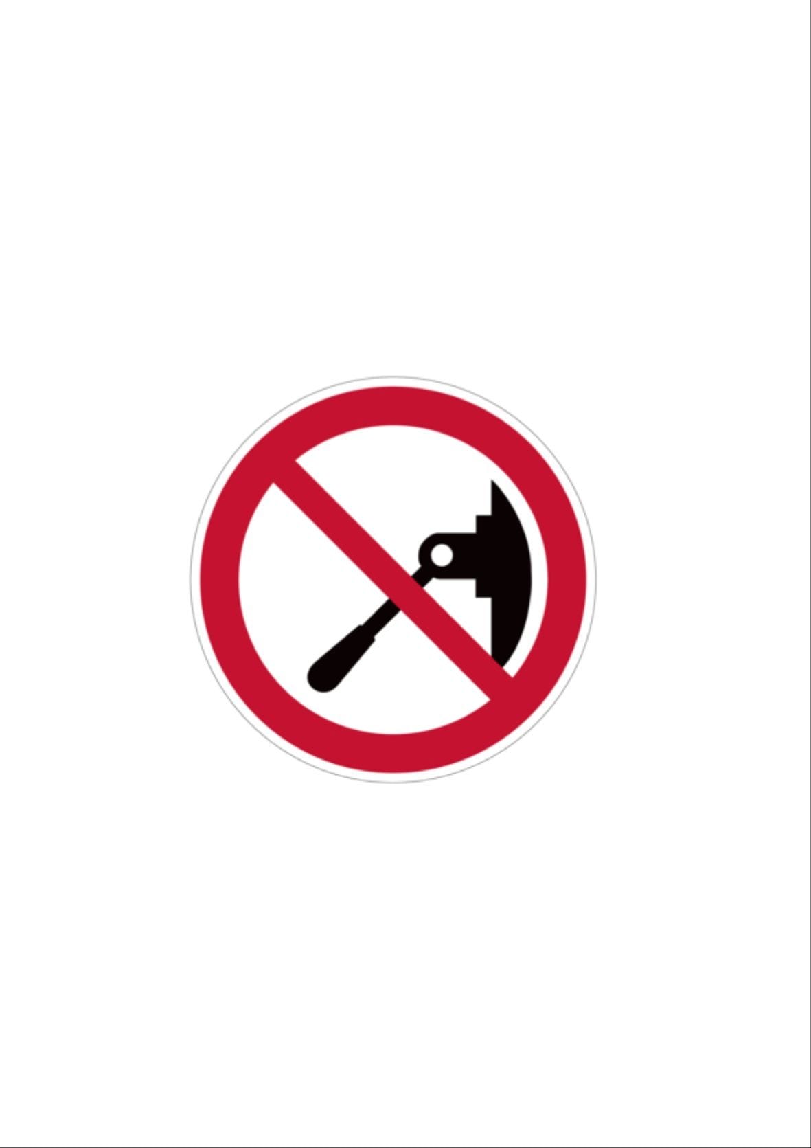 Cembre - Etiquette signalétique ronde ne pas man?uvrer Diam. 100 mm