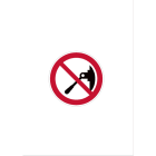 Cembre - Etiquette signalétique ronde ne pas man?uvrer Diam. 100 mm