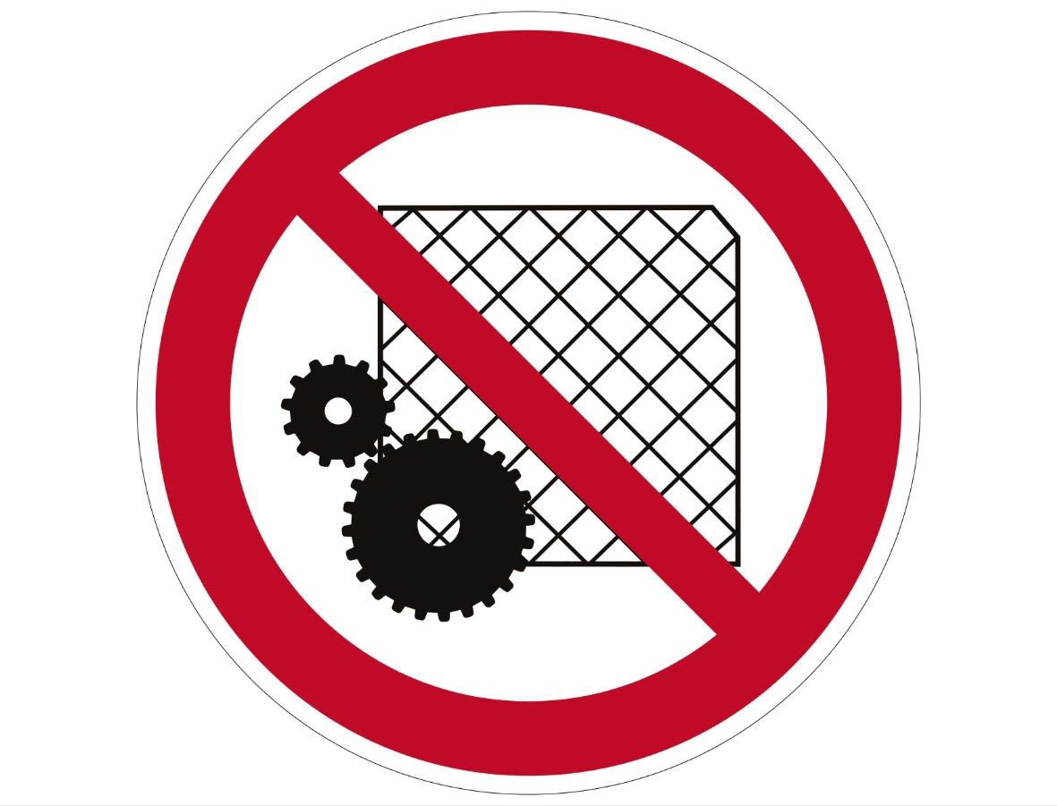 Cembre - Etiquette signalétique ronde ne pas ôter la protection Diam. 100 mm