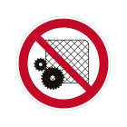 Cembre - Etiquette signalétique ronde ne pas ôter la protection Diam. 100 mm