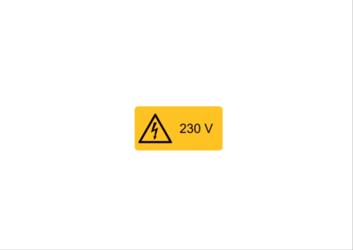 Cembre - Etiquette signalétique WST-LSY 2453HT012 (37X74)