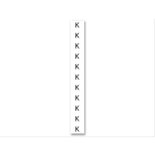 Cembre - Etiquettes de repérage en bandes type ANS 8 x 65 mm "K"