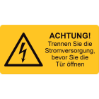 Cembre - Etiquette signalétique rectangulaire éclair 74 x 37 mm