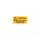 Cembre - Etiquette signalétique rectangulaire 52 x 105 mm