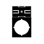 Cembre - Porte repère pour boutons type PTPSA-22 17 x 30 mm