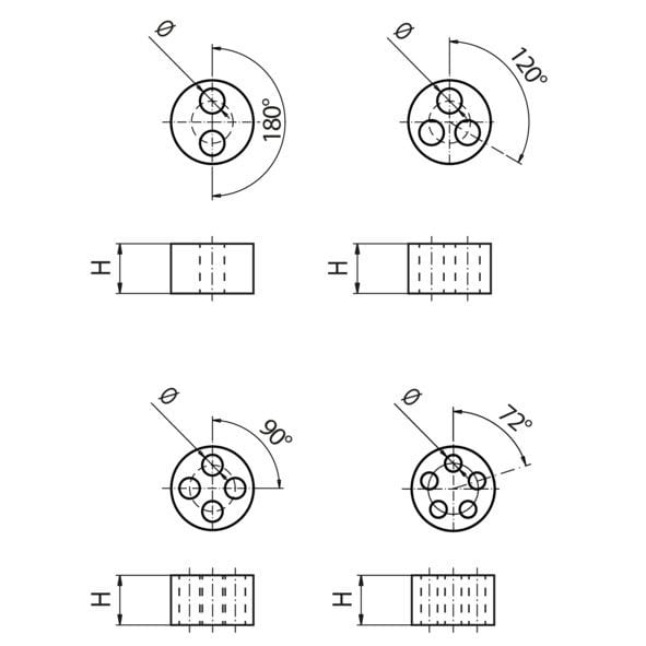 Cembre - Bague multi trou IP68