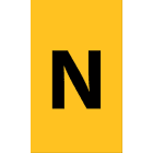 Cembre - Etiquettes de repérage type ANL 10 x 6 mm "N"