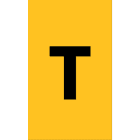 Cembre - Etiquettes de repérage type ANL 10 x 6 mm "T"