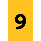 Cembre - Etiquettes de repérage type ANL 15 x 10 mm "9"