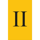 Cembre - Etiquettes de repérage type ANL 15 x 10 mm ROM, mm "II"