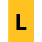 Cembre - Etiquettes de repérage type ANL 15 x 10 mm "L"