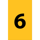 Cembre - Etiquettes de repérage type ANL 20 x 12 mm "6"