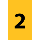 Cembre - Etiquettes de repérage type ANL 25 x 16 mm "2"