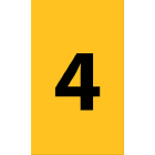 Cembre - Etiquettes de repérage type ANL 25 x 16 mm "4"