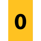 Cembre - Etiquettes de repérage type ANL 60 x 34 mm "0"