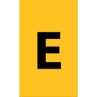 Cembre - Etiquettes de repérage type ANL 60 x 34 mm "E"