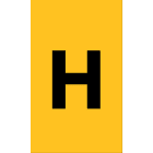 Cembre - Etiquettes de repérage type ANL 60 x 34 mm "H"