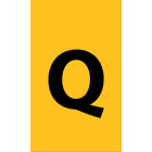Cembre - Etiquettes de repérage type ANL 60 x 34 mm "Q"