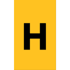 Cembre - Etiquettes de repérage type ANL 124 x 70 mm "H"