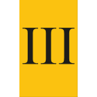 Cembre - Etiquettes de repérage type ANL 124 x 70 mm ROM, mm "III"