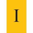 Cembre - Etiquettes de repérage type ANL 124 x 70 mm ROM, mm "I"