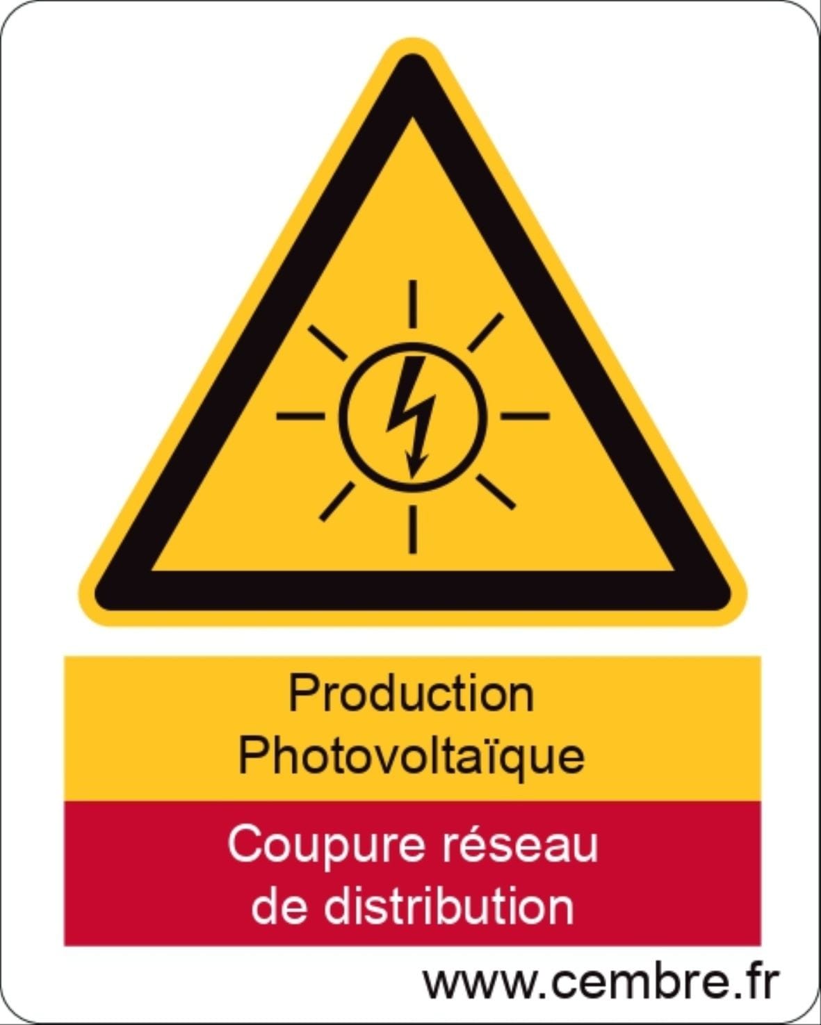 Cembre - Etiquette signalétique rectangulaire 50 x 40 mm