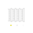 Cembre - Repère filaire type MG2-TDMO-03 4 x 16 mm jaune