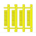 Cembre - Repère pour bornes weidmuller type MG-CPM-02 5 x 10 mm jaune