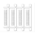 Cembre - Repère pour bornes weidmuller type MG-CPM-02 5 x 10 mm blanc