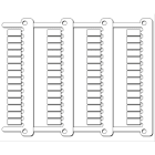 Cembre - Repère pour bornes entrelec SNA/wago 280 type MG-CPM-03 5 x 10 mm blanc